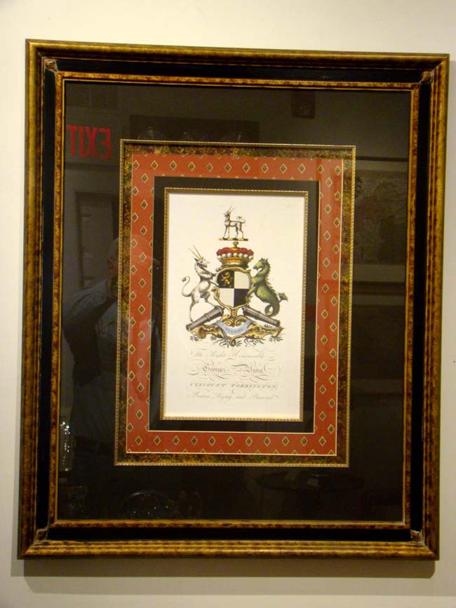 A fabulous pair of 18th century Armorial Engravings in Spectacular frames and matting — image 4